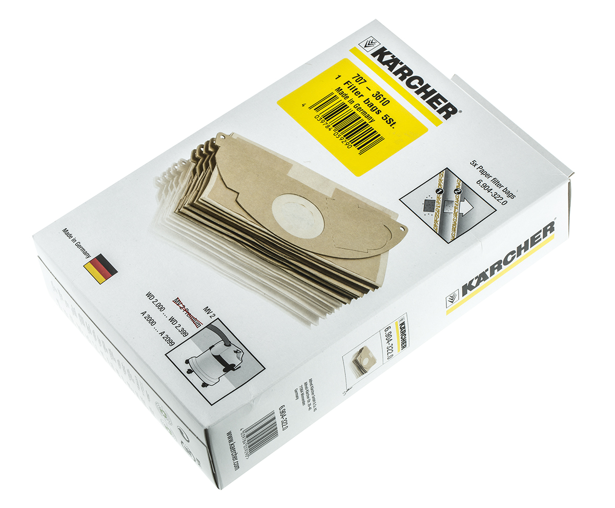 Karcher Vacuum Bag, For Use With WD 2.200 Vacuum Cleaner