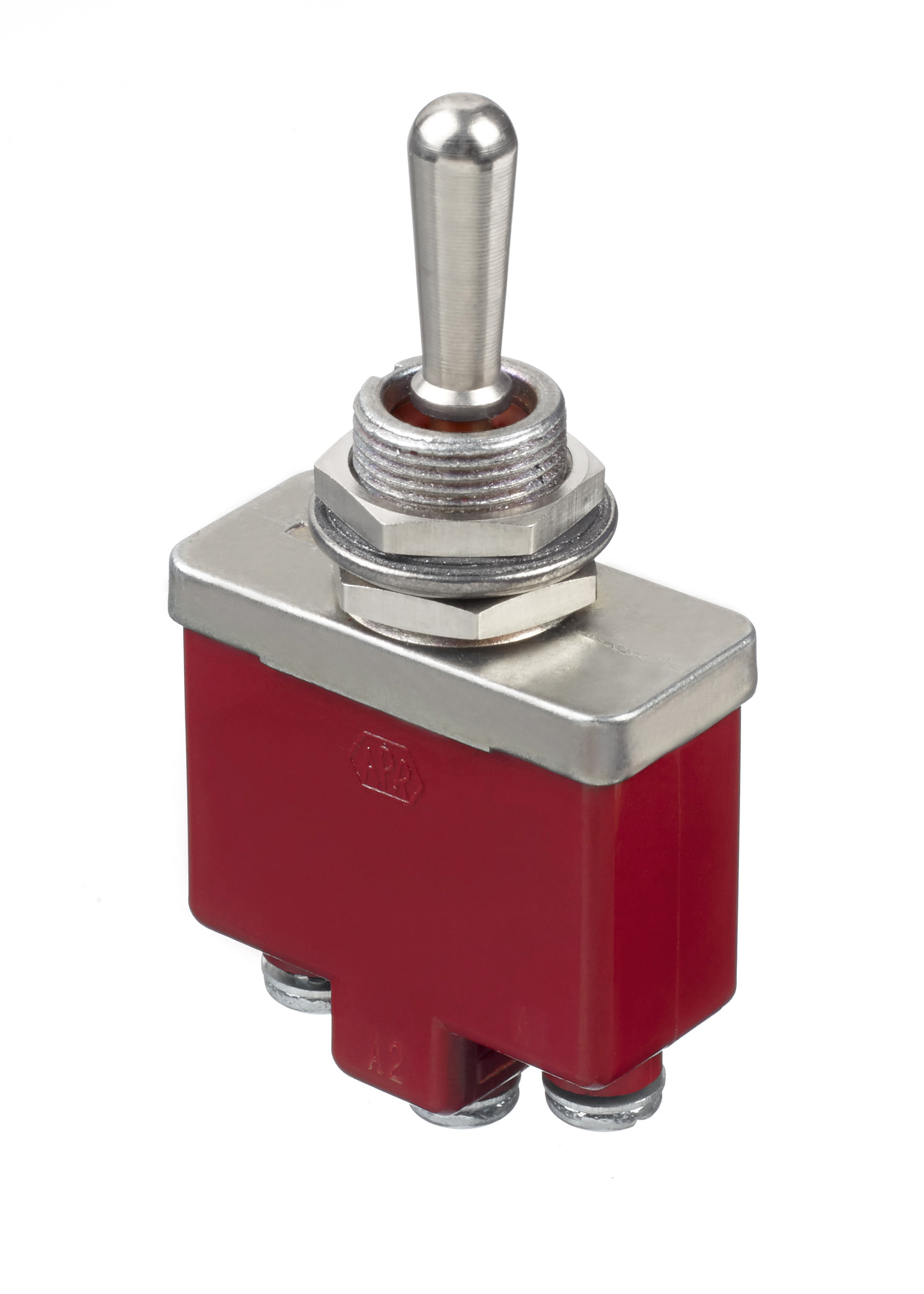 APEM Toggle Switch, Panel Mount, On-Off-Momentary, SPST, Screw Terminal, 28V