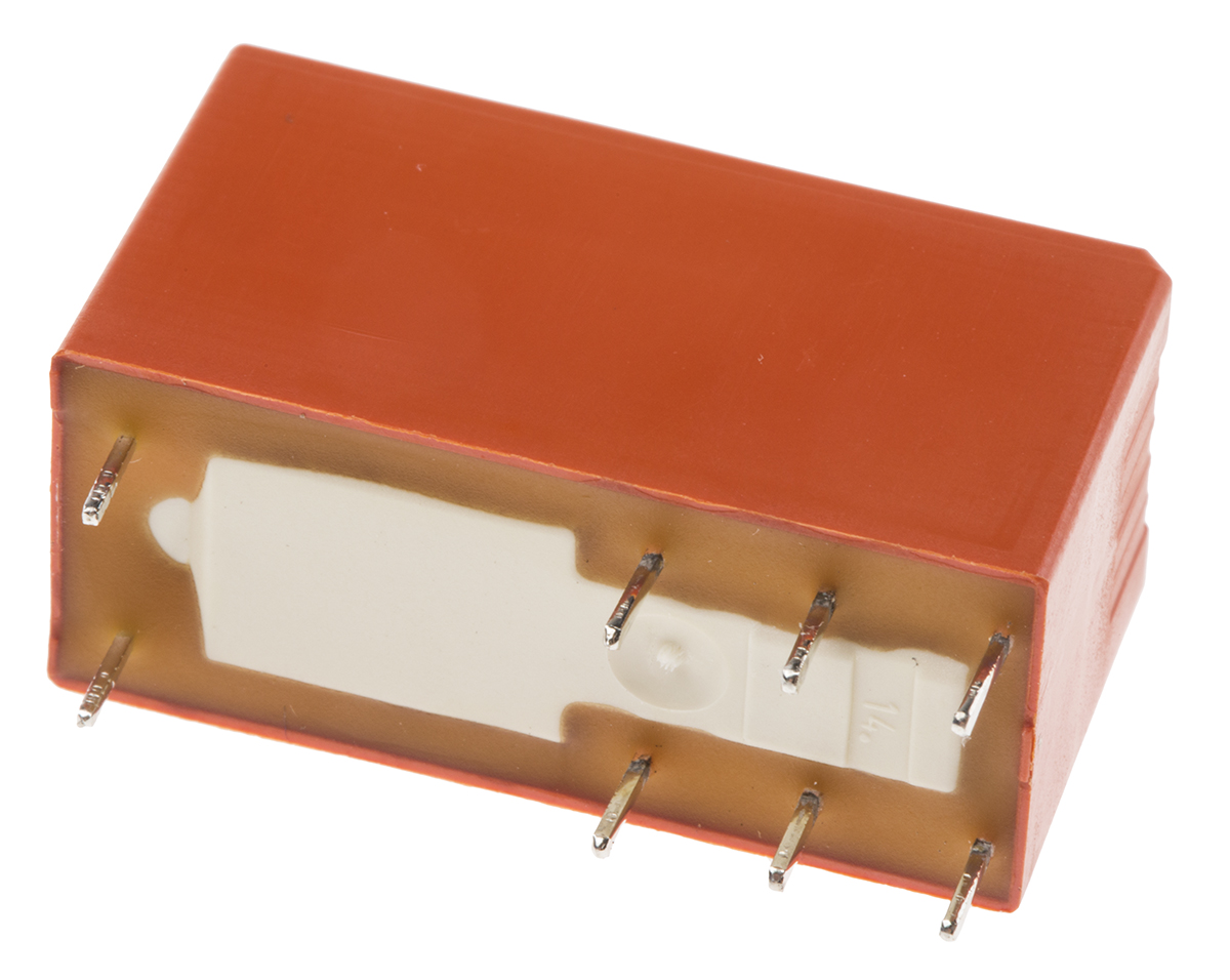 TE Connectivity PCB Mount Power Relay, 115V ac Coil, 8A Switching Current, DPDT