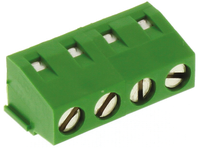 TE Connectivity Buchanan Series PCB Terminal Strip, 4-Contact, 5mm Pitch, Through Hole Mount, 1-Row, Screw Termination