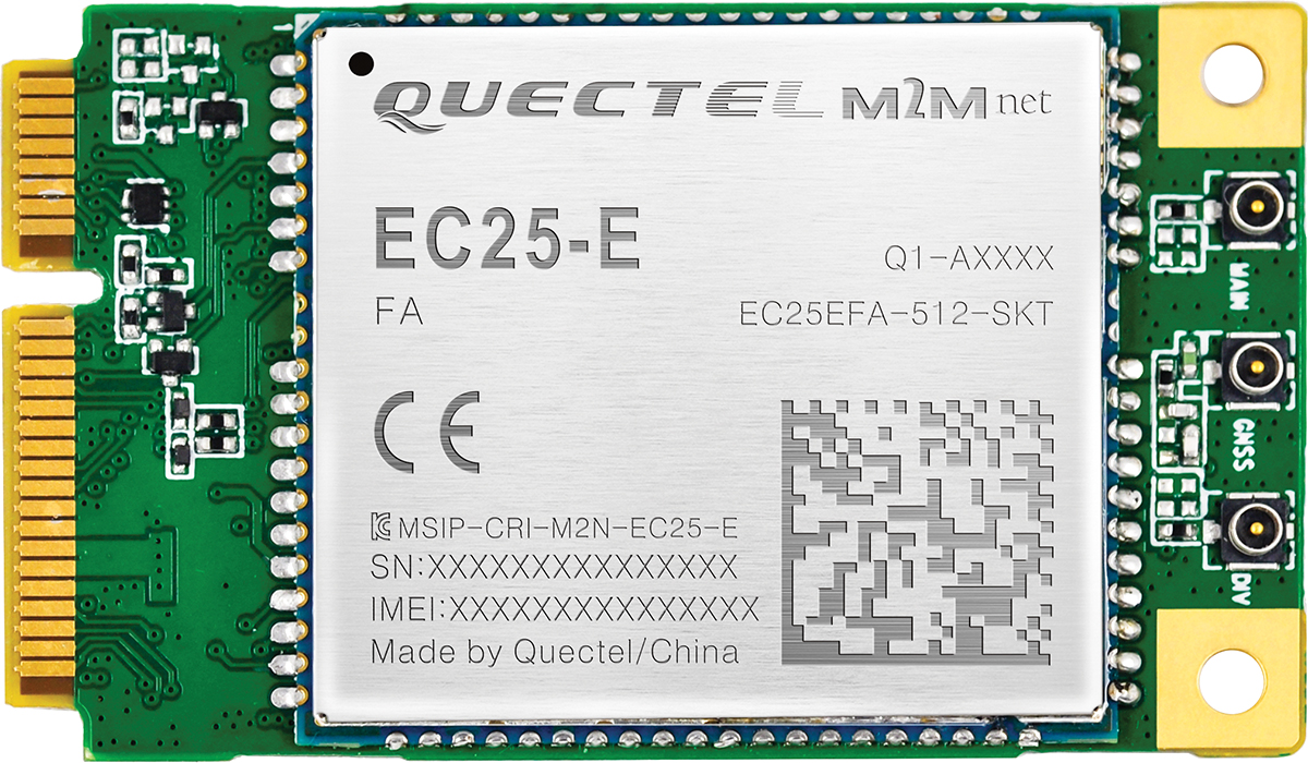 Quectel EC25EFA-MINIPCIE Module B1/B3/B5/B7/B8/B20 B38/B40/B41MHz