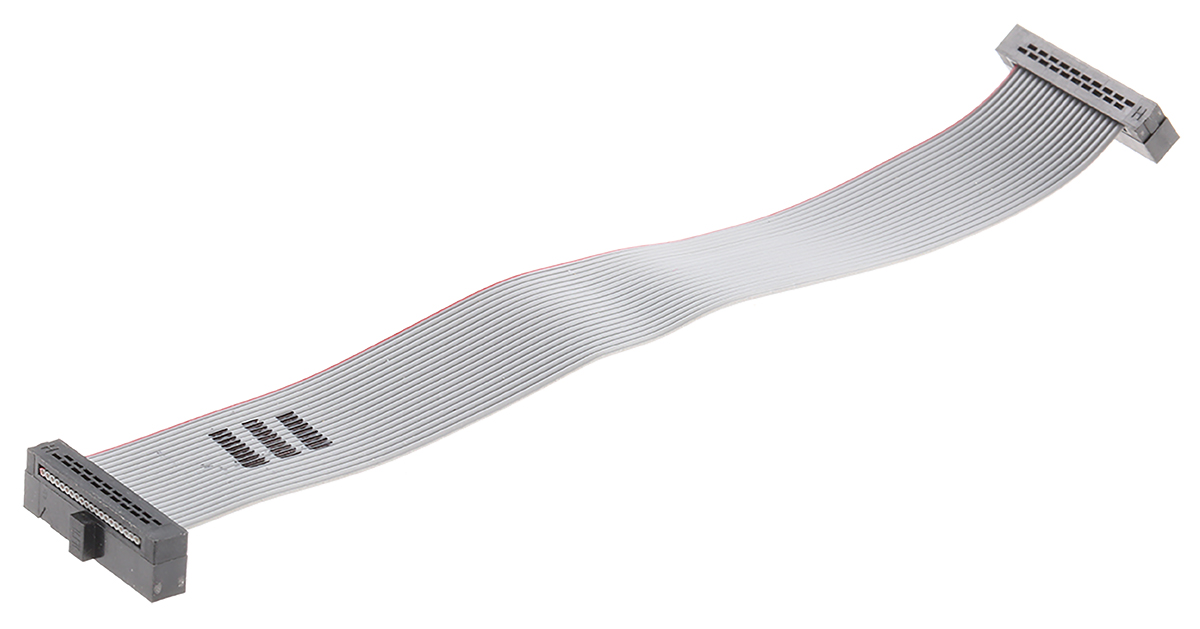 Samtec FFSD Series Flat Ribbon Cable, 20-Way, 1.27mm Pitch, 4in Length, Tiger Eye IDC to Tiger Eye IDC