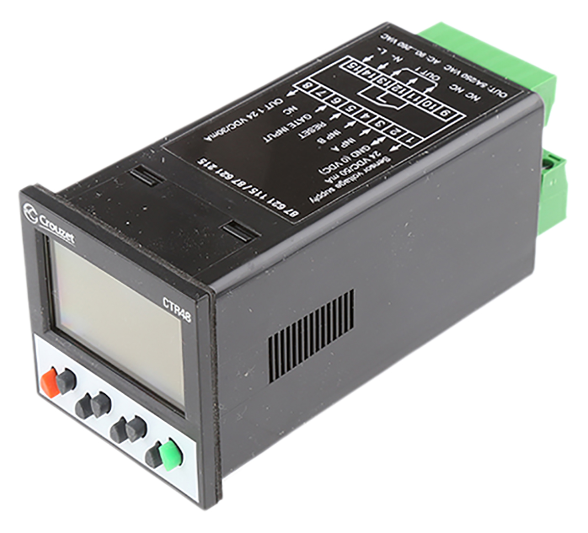 Crouzet CTR48 Counter, 6 Digit LCD, 40kHz, 260 V ac