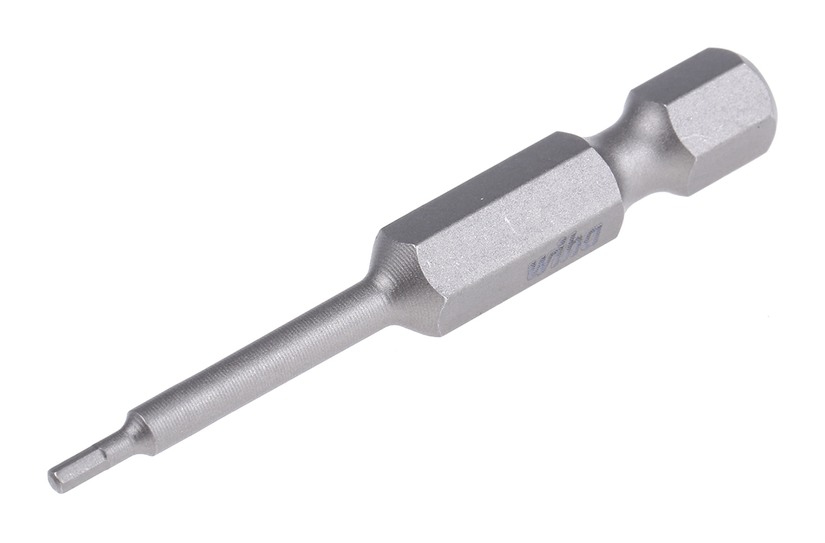 Wiha Hexagon Screwdriver Bit, 1.5 mm Tip, 50 mm Overall