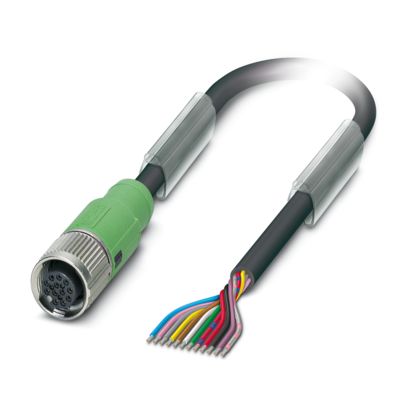 Phoenix Contact 12 way Free Cable End to Female 12 way Straight Socket M12 SPEEDCON Sensor Actuator Cable, 20 m