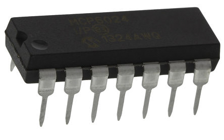 Microchip, Operational Amplifier, 10 MHz, 14-Pin 5.5 V PDIP