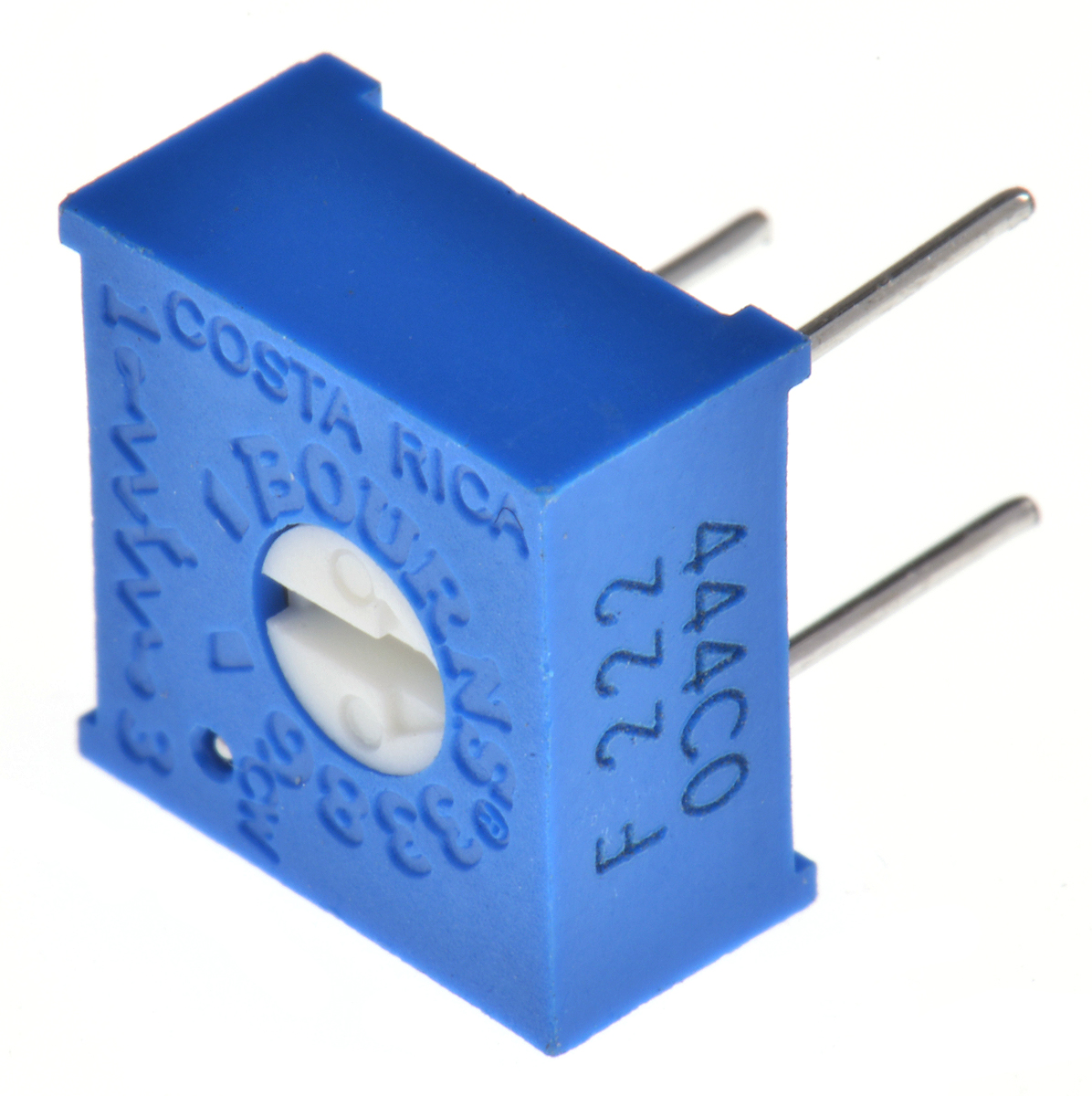 2.2kΩ, Through Hole Trimmer Potentiometer 0.5W Top Adjust Bourns, 3386