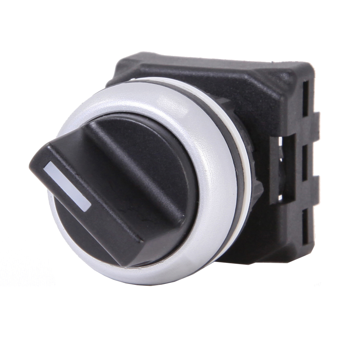 RS PRO 2 Position Selector Switch Head, 22mm Cutout, Black Handle