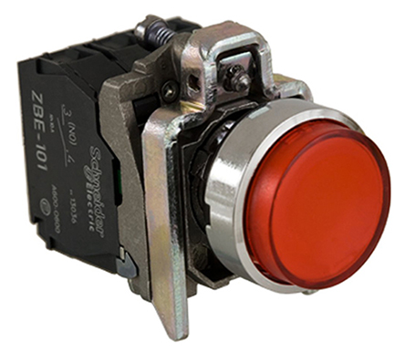 Schneider Electric Harmony XB4 Series Illuminated Push Button, Panel Mount, 22mm Cutout, SPDT