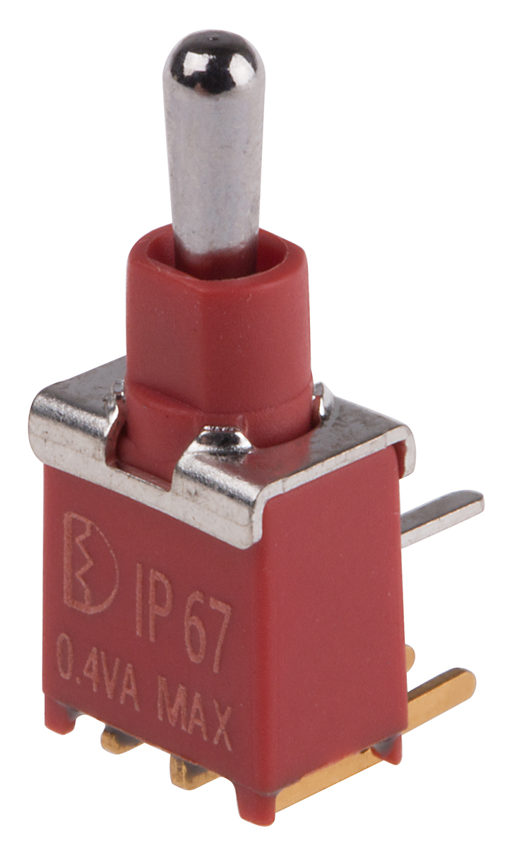 RS PRO Toggle Switch, PCB Mount, On-Off-On, SPDT, Through Hole Terminal