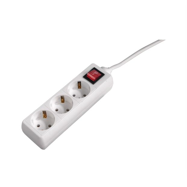 Hama 3 Gang Power Distribution Unit, 5m Cable, 16A, 250 V