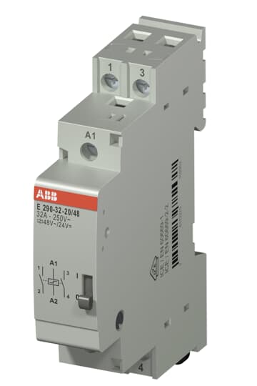 ABB DIN Rail Power Relay, 24 V ac/dc, 48 V ac/dc Coil, 32A Switching Current
