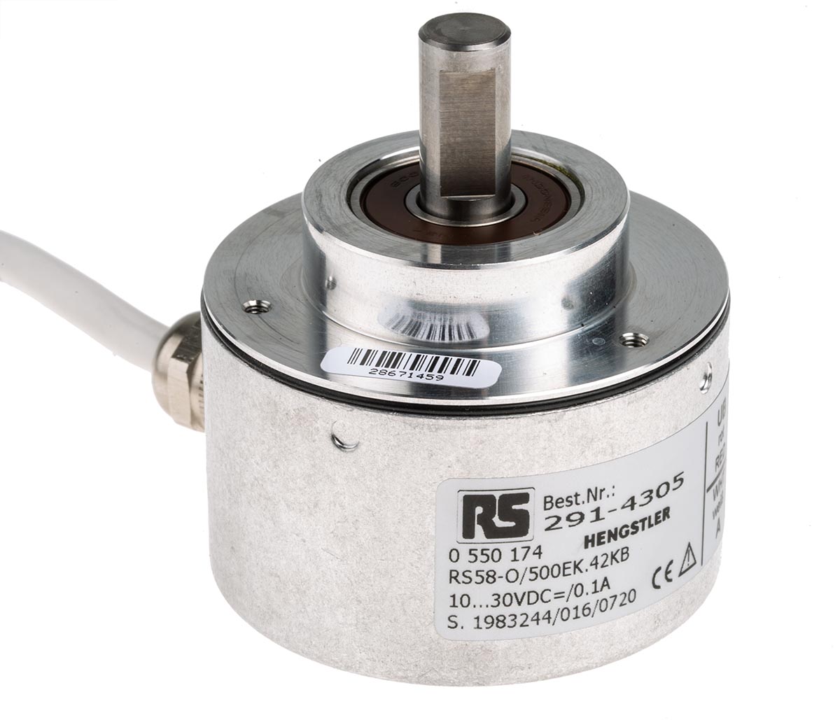 Hengstler RI58-O Series Incremental Incremental Encoder, 500 ppr, Push Pull Signal, Solid Type, 10mm Shaft