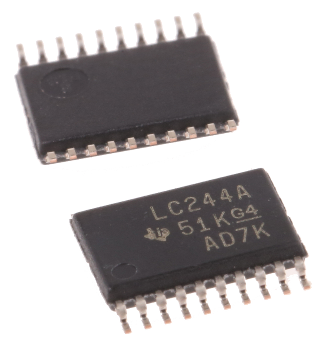 Texas Instruments SN74LVC244APWR Octal-Channel Buffer & Line Driver, 3-State, 20-Pin TSSOP