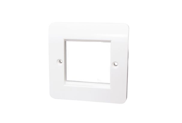 HellermannTyton Connectivity HTC Series, Cat6, Cat6a Single Gang 86 x 86 Faceplate