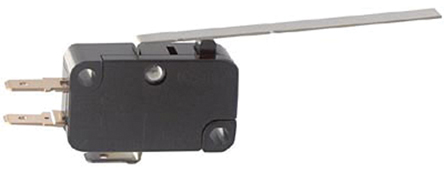 Omron Long Hinge Lever Micro Switch, Quick Connect Terminal, 15 A @ 250 V ac, SP-CO, IP40