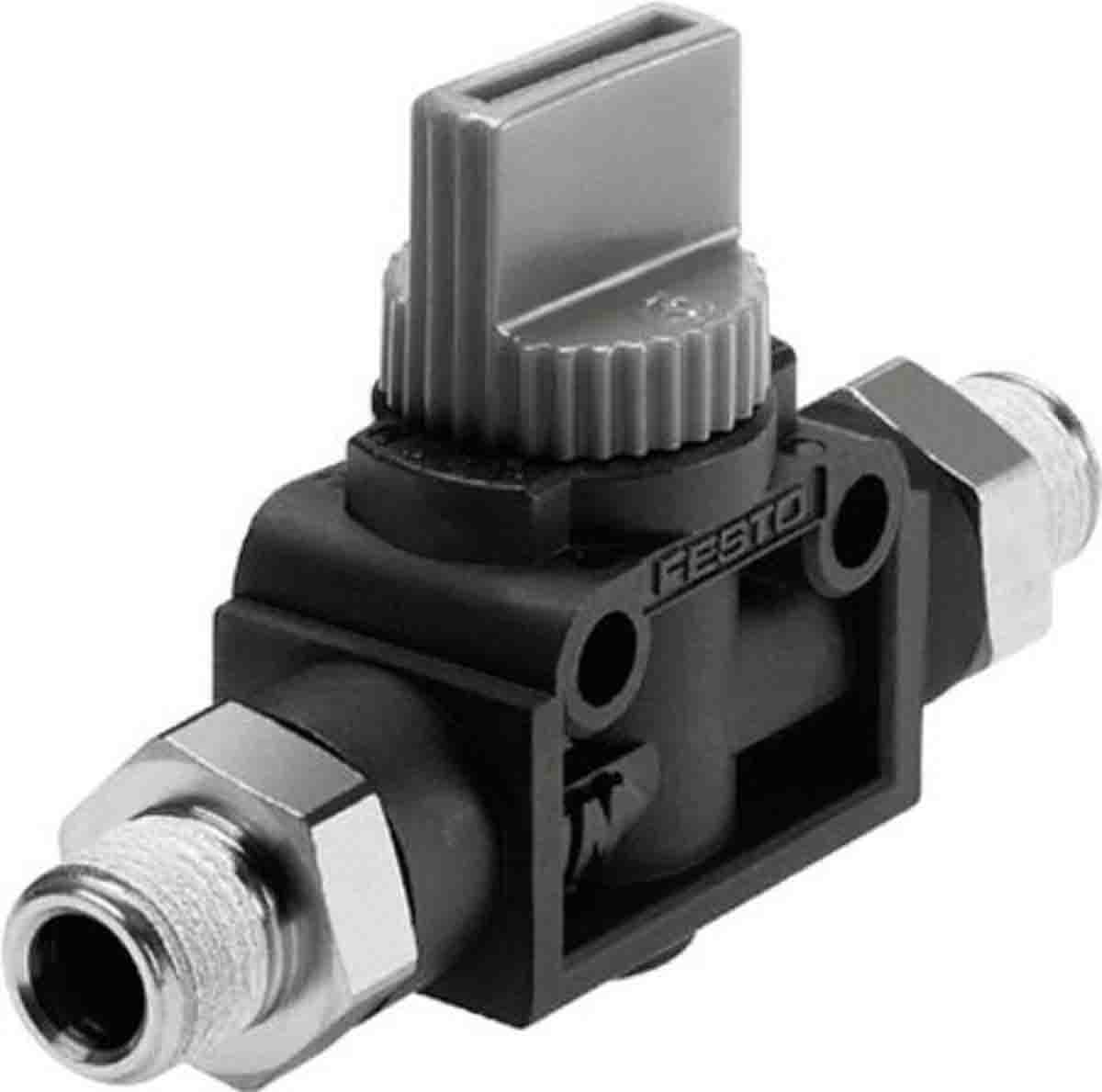 Festo 3/2 Bistable Pneumatic Manual Control Valve HE Series, R 1/8, 1/8in, 153296
