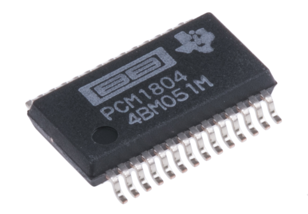 Texas Instruments, Dual 24 bit- Audio ADC 192ksps, 28-Pin SSOP