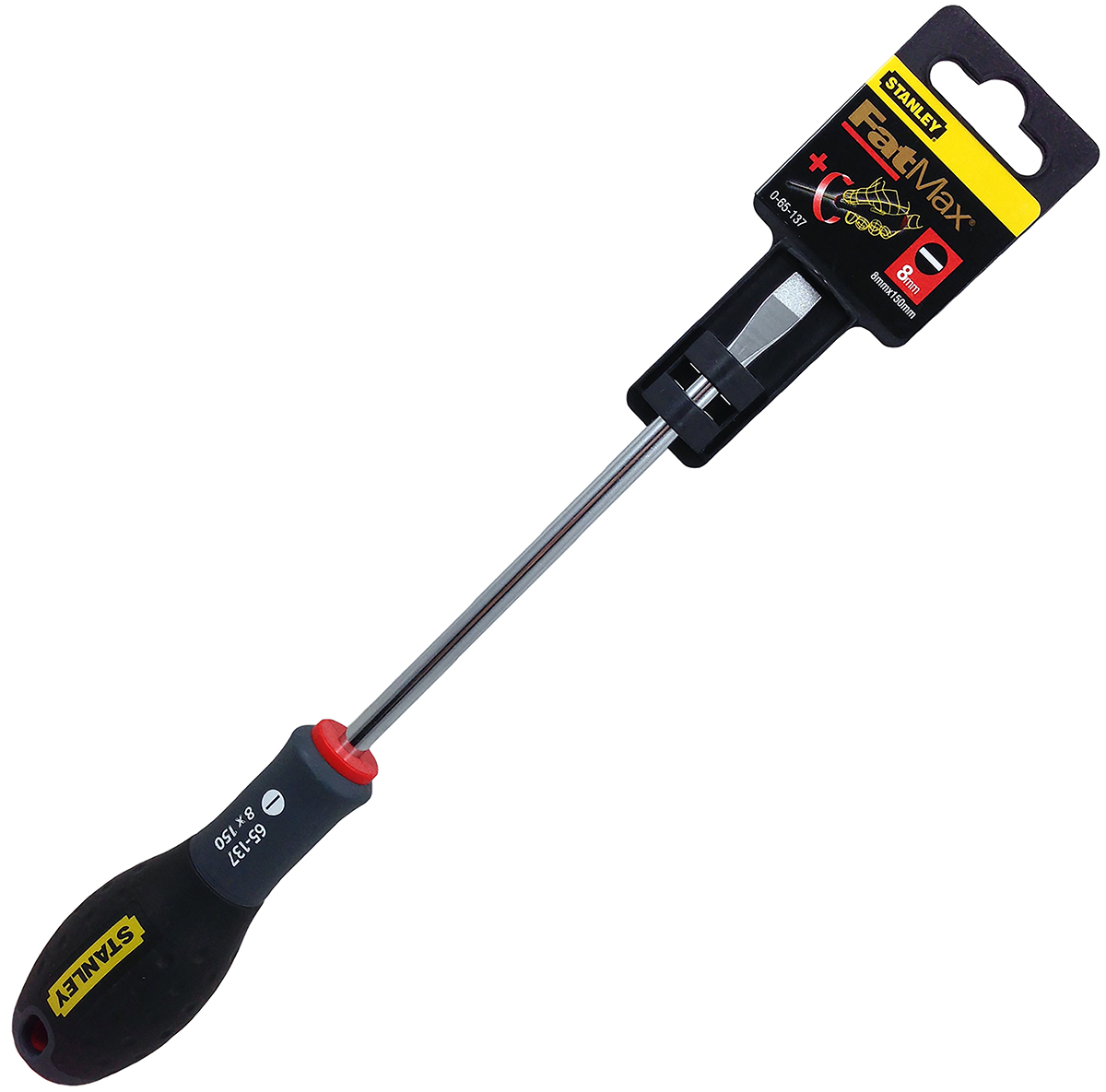 Stanley Slotted  Screwdriver, 8 mm Tip, 150 mm Blade