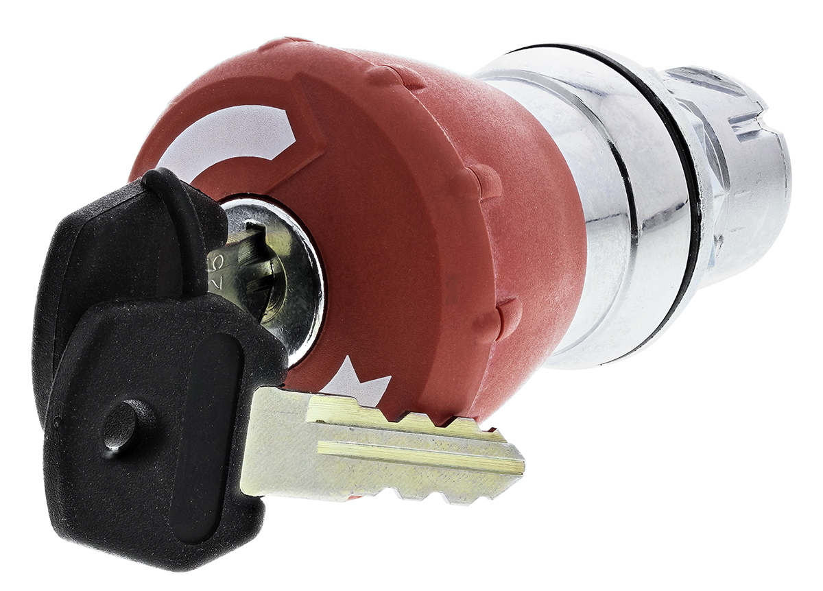 Allen Bradley 800FM Series, Key Release, Emergency Stop Push Button Head