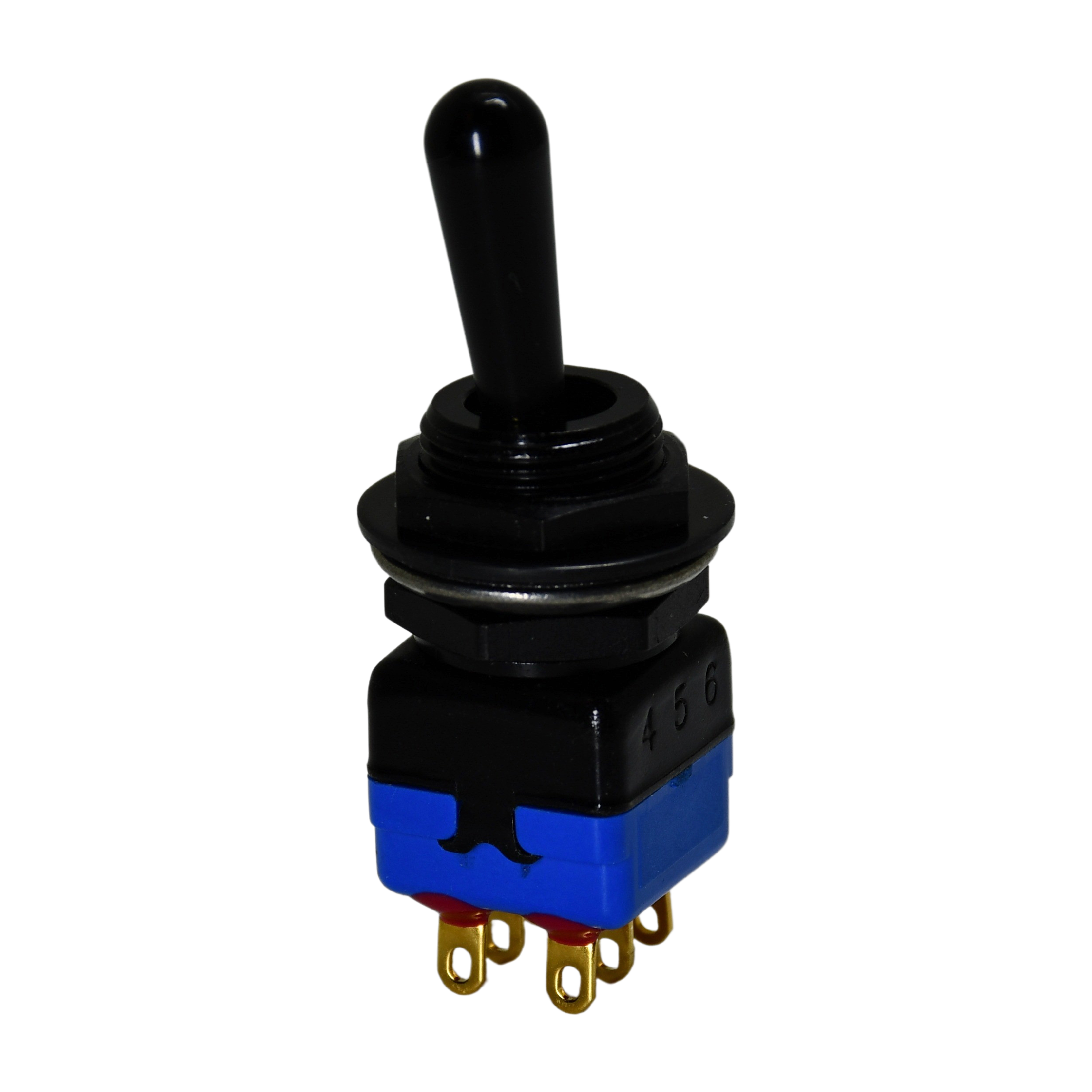 APEM Toggle Switch, Panel Mount, On-On, DPST, Solder Lug Terminal, 28V dc