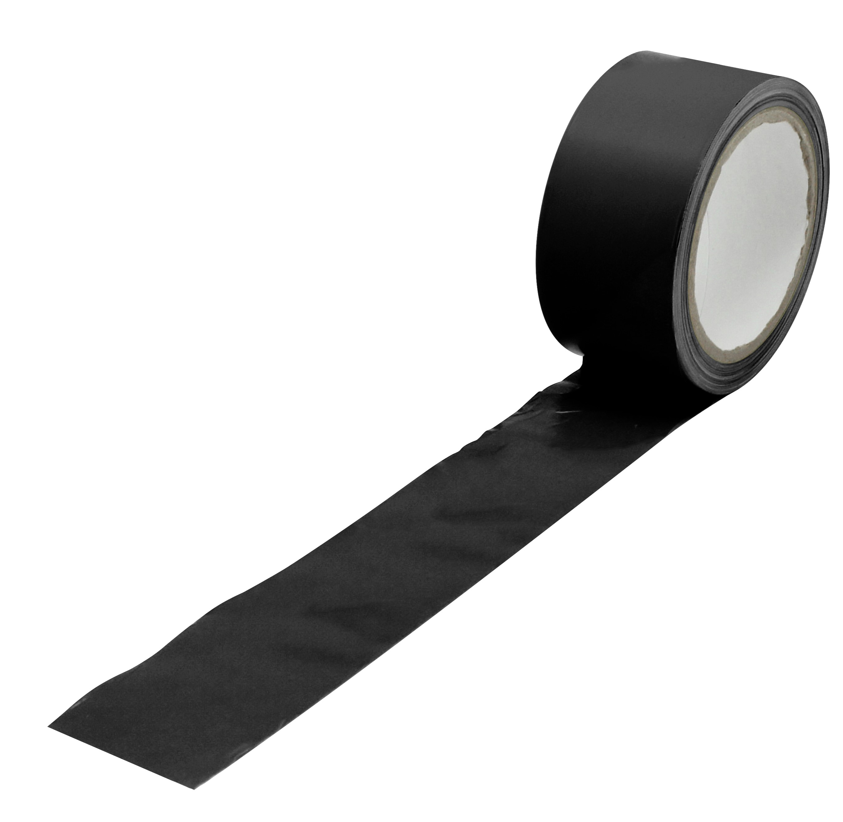 RS PRO Black PVC 33mm Hazard Tape, 0.15mm Thickness