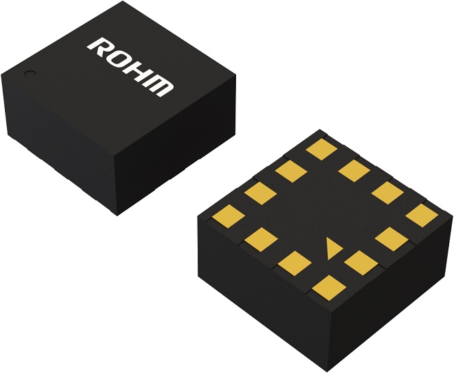 ROHM 3-Axis Surface Accelerometer 1.7 V 4.5 V, I2C, VLGA012AV02A, 12-Pin