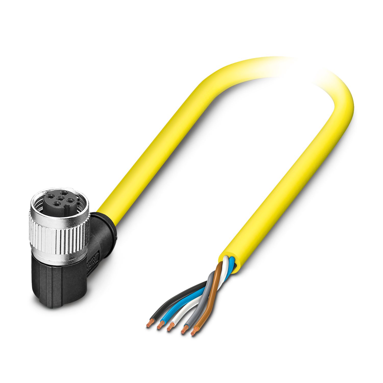Phoenix Contact Female 5 way M12 to Free End Sensor Actuator Cable, 10 m