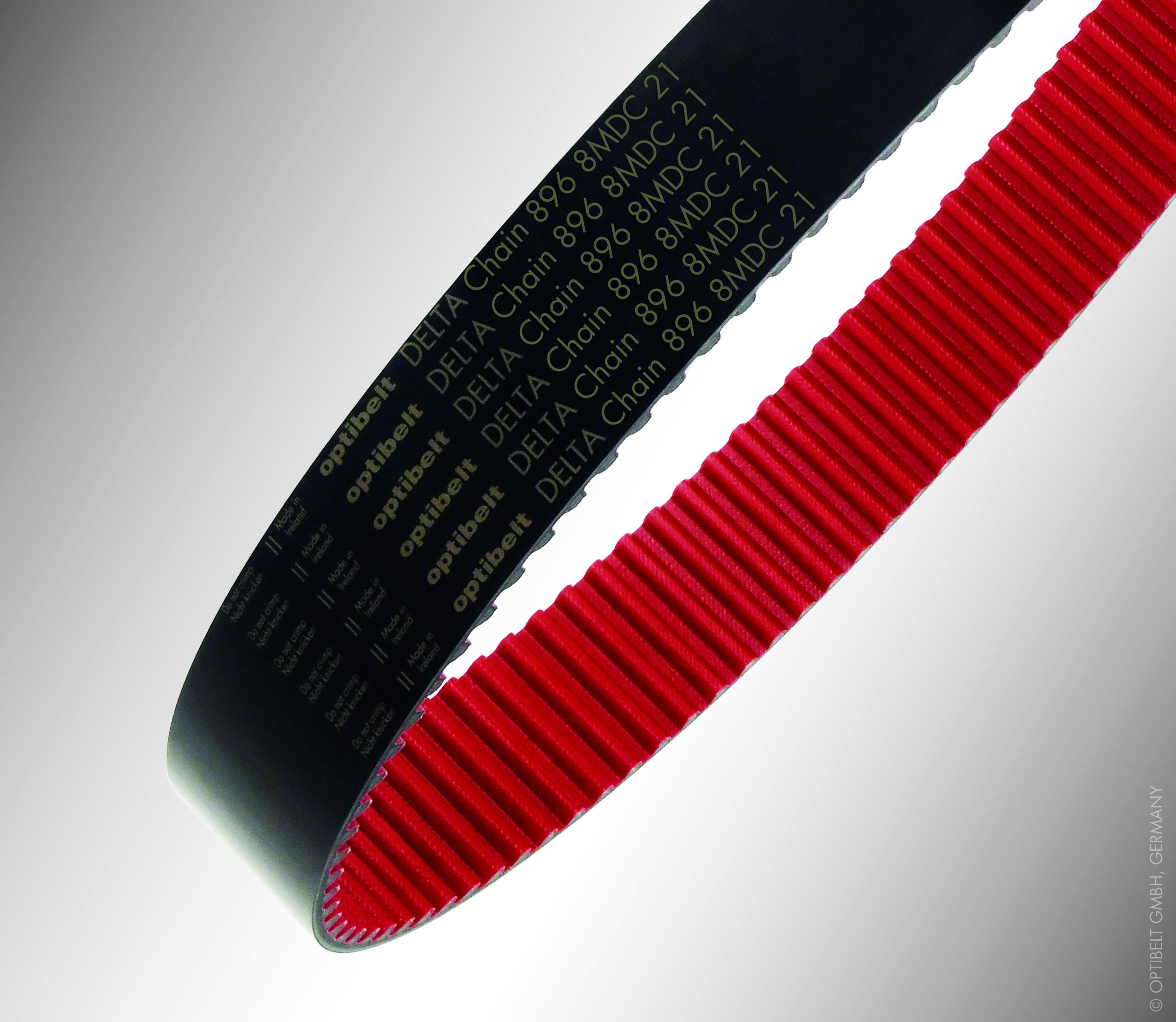 OPTIBELT 1280 8MDC 62 Timing Belt, 160 Teeth, 1280mm Length, 62mm Width