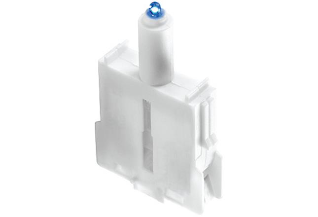 HARTING 09454530401 Series Contact Block for Use with Push Button, 230V, Blue Light
