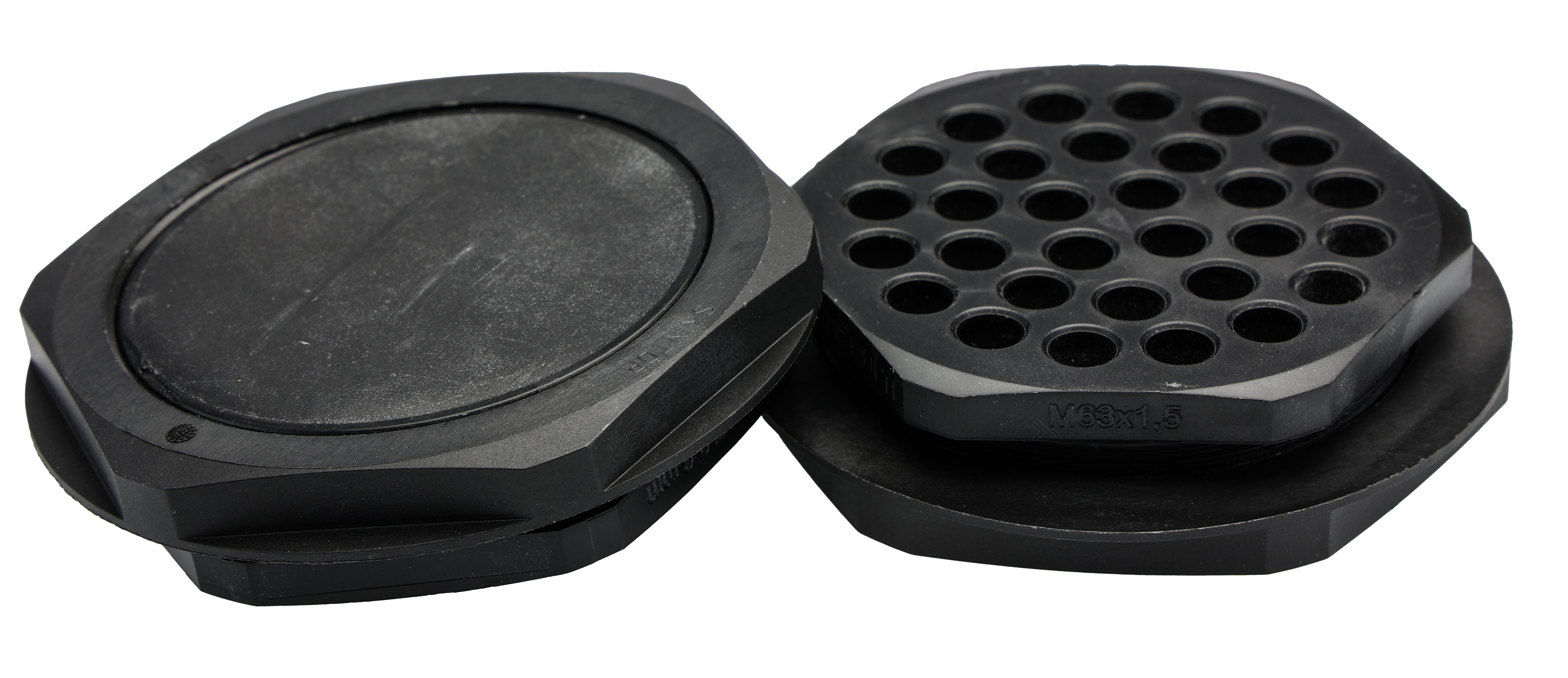 Lapp SKINTOP Series Black Polycarbonate Cable Gland, M63 Thread, 2mm min., 6mm max., IP66, IP67, IP68
