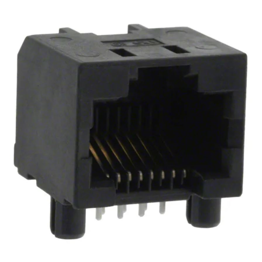 Amphenol Communications Solutions RJHSE Series Male RJ45 Connector, Through Hole, Cat5 1 Port 8 -Way