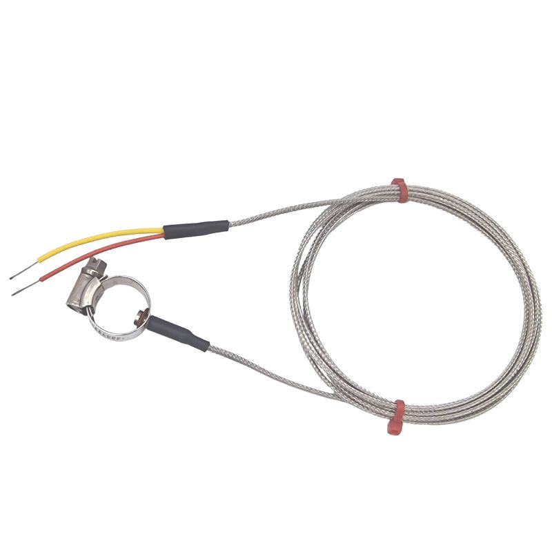 RS PRO Type K Pipe Surface Thermocouple 2m Length, 30-45mm Diameter → +350°C