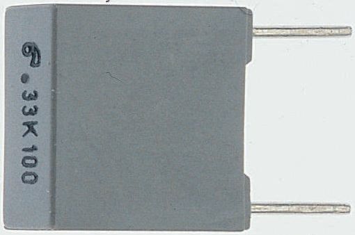 Panasonic ECQUA Polypropylene Film Capacitor, 275V ac, ±10%, 330nF, Through Hole