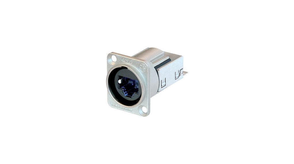 Neutrik NE8FDY Series Socket Ethernet Connector, Panel Mount, Cat6 1 Port 8 -Way
