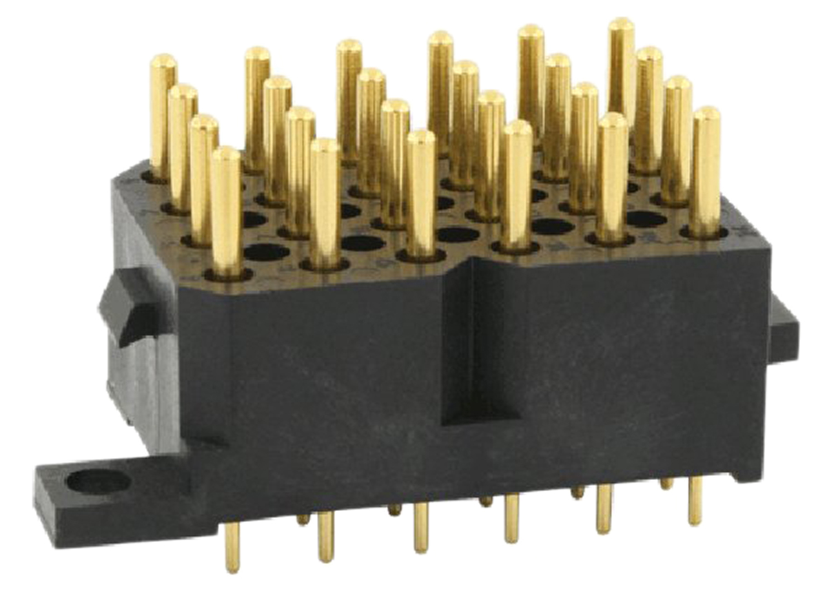 Souriau Sunbank by Eaton SMS Series Straight Through Hole PCB Header, 24 Contact(s), 5.08 mm Pitch, 6 Row, Shrouded