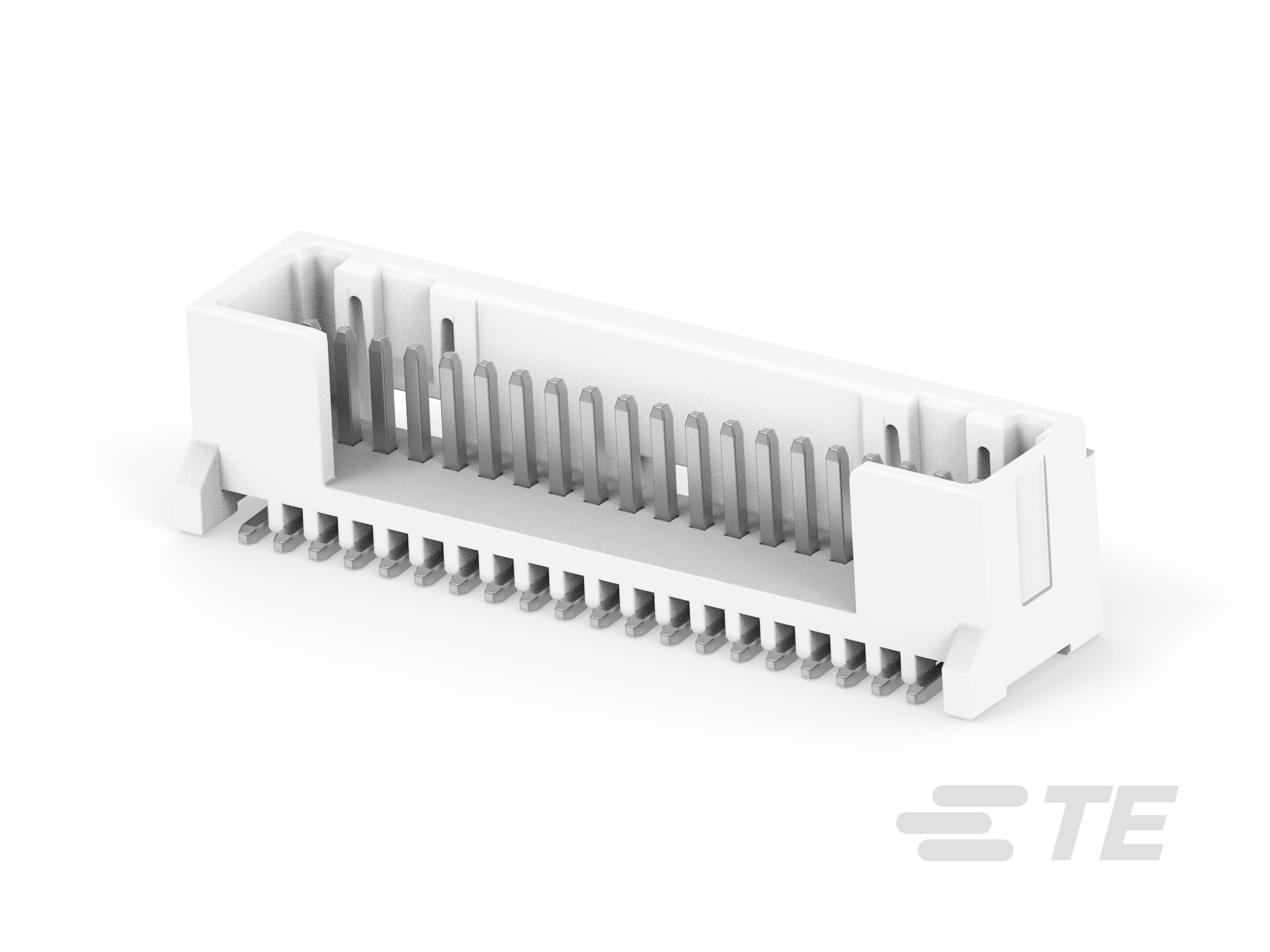 TE Connectivity MICRO CT Series Straight Board PCB Header, 20 Contact(s), 1.2 mm Pitch, 1 Row, Shrouded