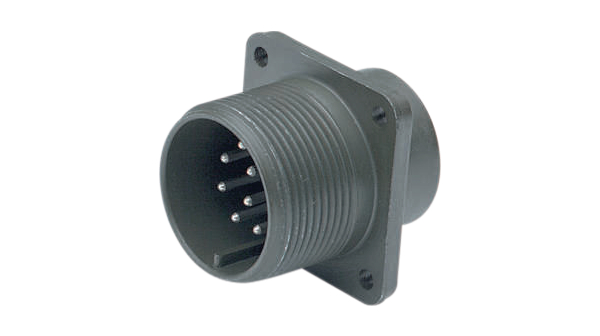 Amphenol Industrial 14 Way Cable Mount MIL Spec Circular Connector Plug, Pin Contacts,Shell Size 20mm, MIL-DTL-5015