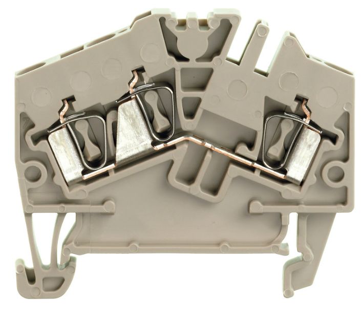 Weidmuller 1706010000 ZDU Series Beige, 2.5mm², Single-Level, Clamp Termination