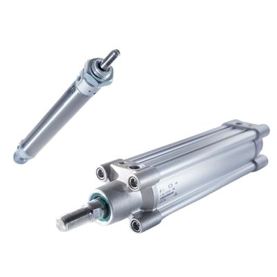 Camozzi Pneumatic Piston Rod Cylinder - 63MP2C032A0400 32 mm Bore, 400 mm 63 Series