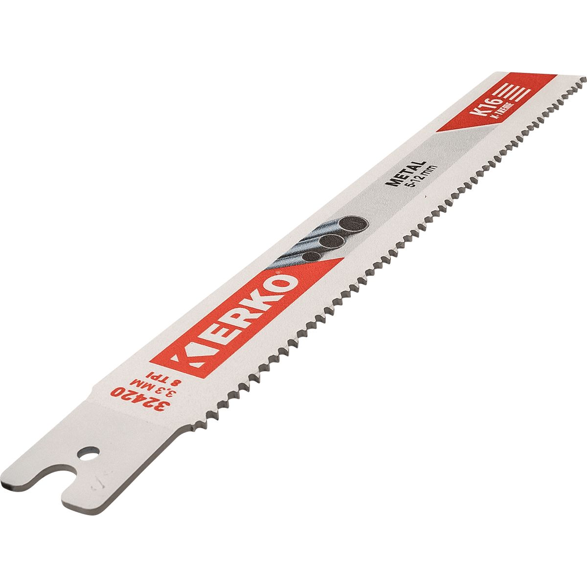 ERKO, 8 Teeth Per Inch Steel 200mm Cutting Length Reciprocating Saw Blade, Pack of 5