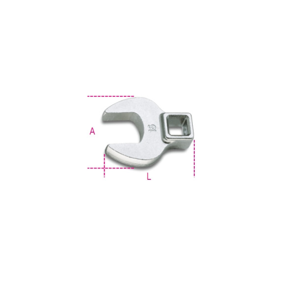 BETA 910CF Series Crow Foot Crowfoot Wrenches, 46.5 mm, 46.5 x 38.1mm Insert