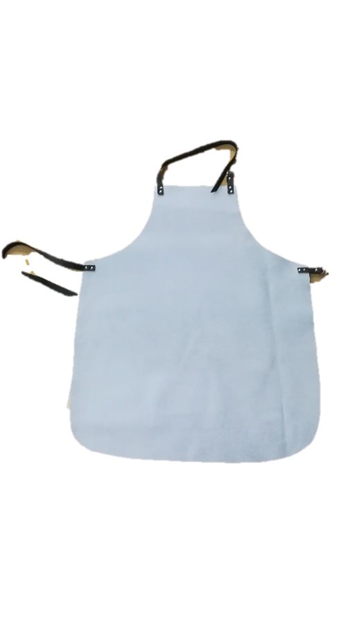 GUYARD White Reusable Leather Apron, 90mm