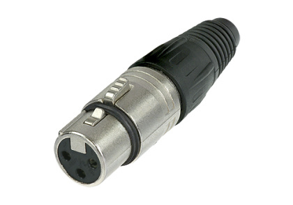 Neutrik Cable Mount XLR Connector, Female, 50 V, 3 Way, Silver over Nickel Plating