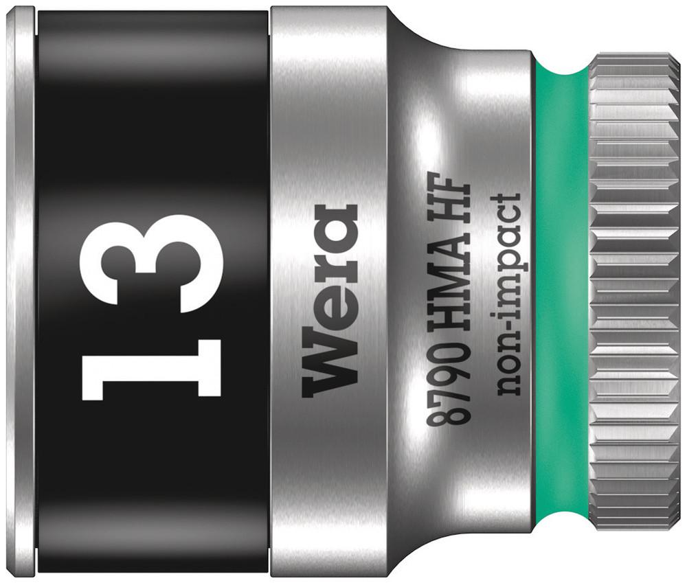 Wera 1/4 in Drive 8mm Standard Socket, 6 point, 23 mm Overall Length