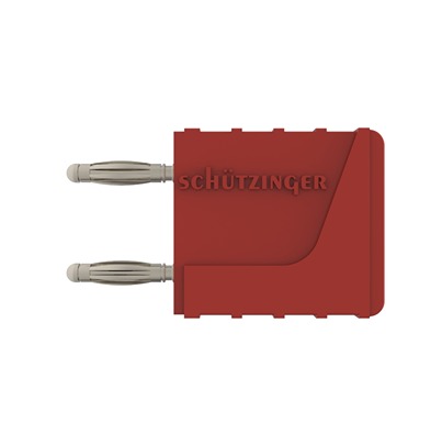 Schutzinger Red Male Banana Connector, 2mm Connector, Socket Termination, 12A, 30 V ac, 60 V dc, Nickel Plating