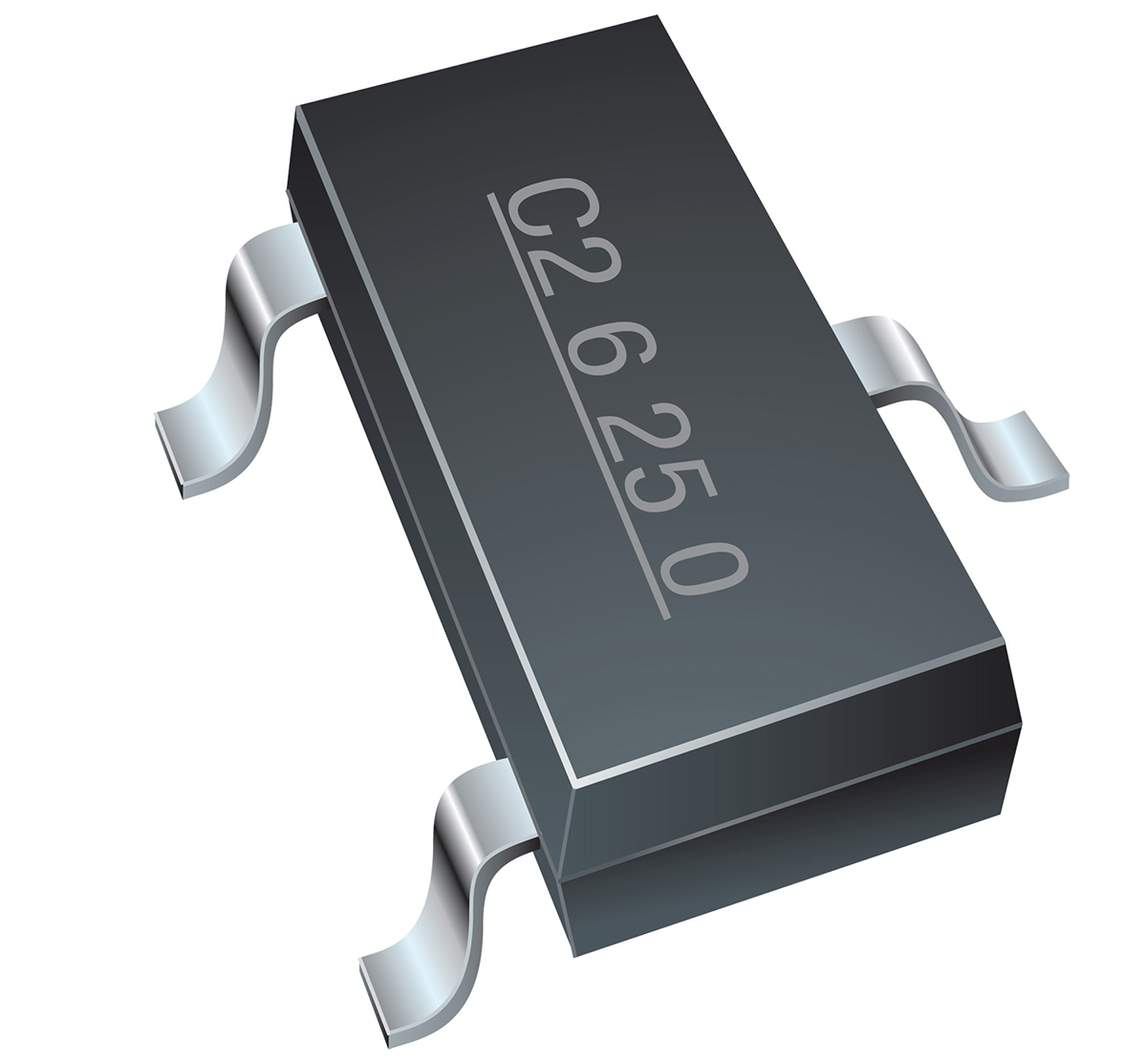 Bourns CDSOT23-T05LC-Q, Dual-Element Bi-Directional TVS Diode, 3-Pin SOT-23