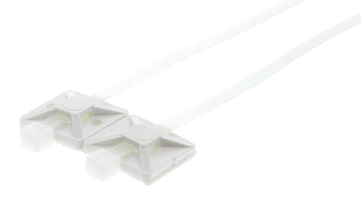 HellermannTyton Cable Tie, Assembly, 150mm x 4.1 mm, Natural Nylon, Pk-50