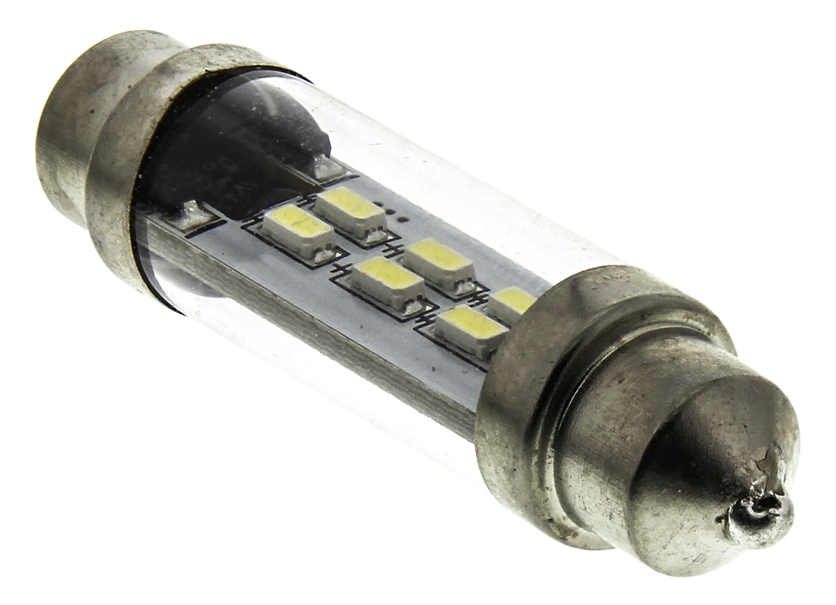 JKL Components LED Car Bulb, Cool White, Festoon shape