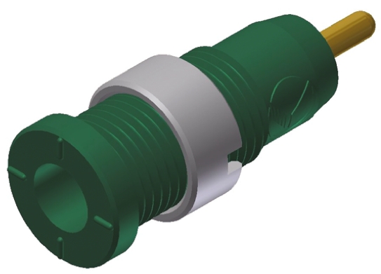 Hirschmann Test & Measurement Green Female Banana Socket, 2mm Connector, Solder Termination, 10A, 1000V ac/dc, Gold